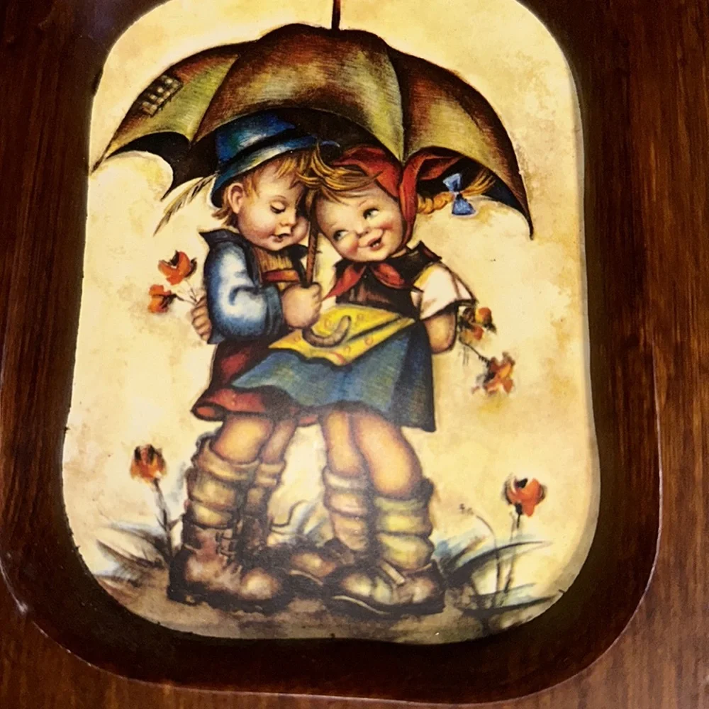 vintage‎ Hummel wooden frame pictures wall hanging